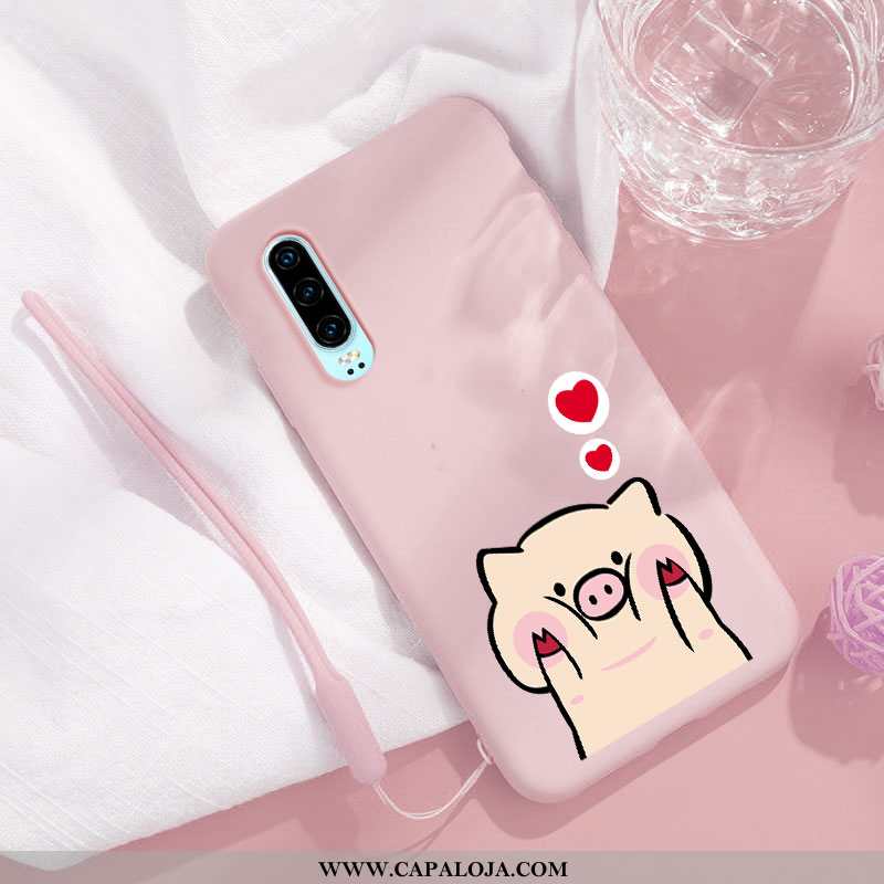 Capas Huawei P30 Personalizada Malha Estiloso Vermelho, Capa Huawei P30 Desenho Animado Online