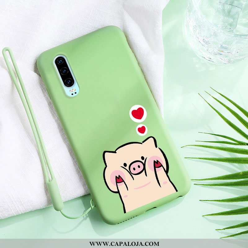 Capas Huawei P30 Personalizada Malha Estiloso Vermelho, Capa Huawei P30 Desenho Animado Online