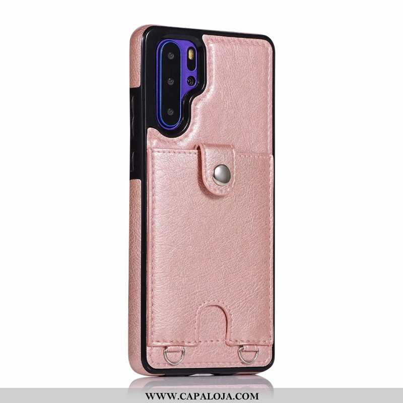 Capas Huawei P30 Pro Cordao Nova Feminino Cases Bordô, Capa Huawei P30 Pro Couro Promoção