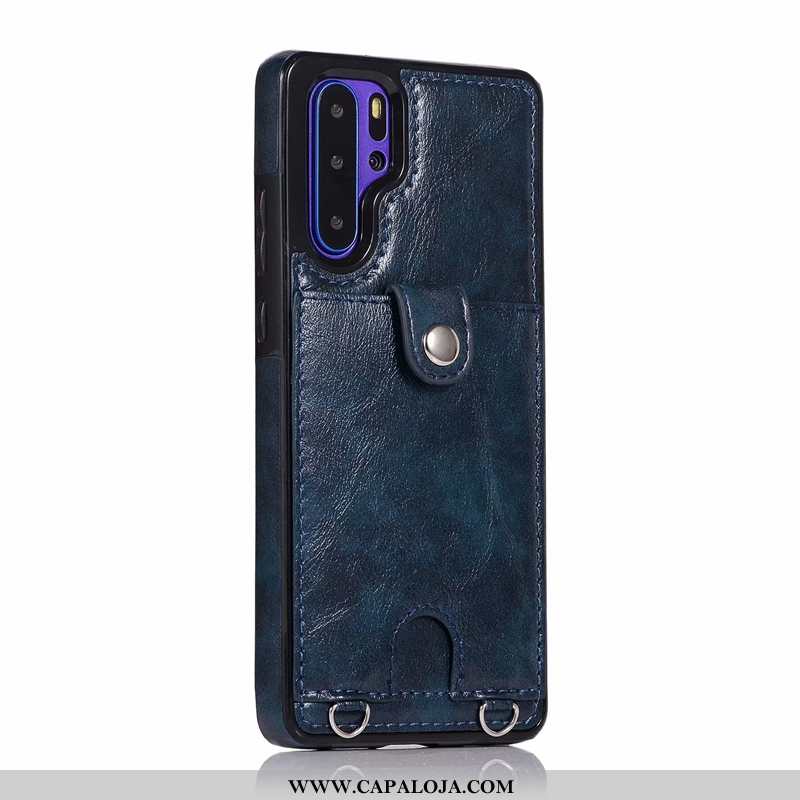 Capas Huawei P30 Pro Cordao Nova Feminino Cases Bordô, Capa Huawei P30 Pro Couro Promoção