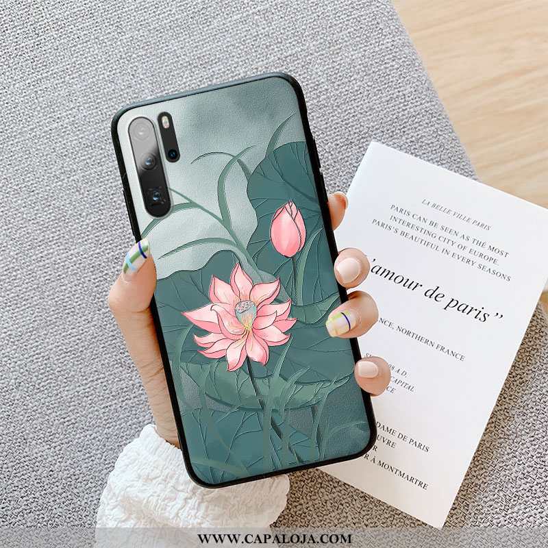 Capas Huawei P30 Pro Personalizado Silicone Fosco Cases Verde, Capa Huawei P30 Pro Criativas Baratas