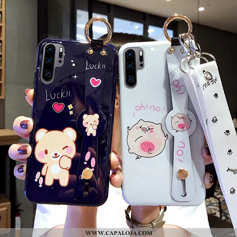 Capas Huawei P30 Pro Protetoras Branca Lisa Tendencia Telemóvel, Capa Huawei P30 Pro Silicone Online