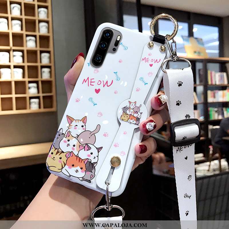 Capas Huawei P30 Pro Protetoras Branca Lisa Tendencia Telemóvel, Capa Huawei P30 Pro Silicone Online