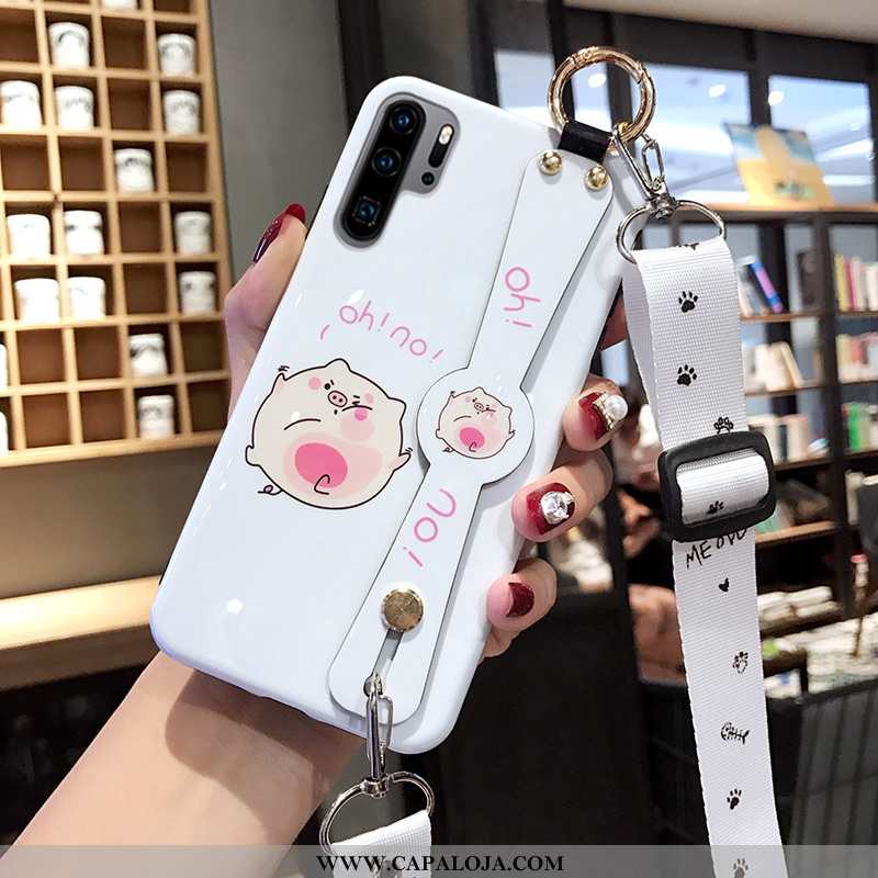 Capas Huawei P30 Pro Protetoras Branca Lisa Tendencia Telemóvel, Capa Huawei P30 Pro Silicone Online