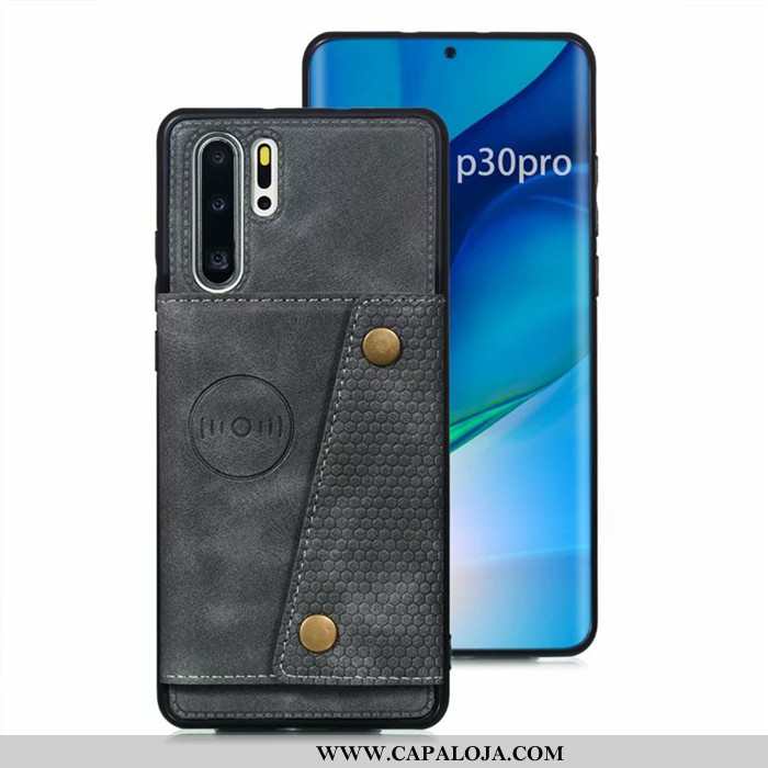 Capas Huawei P30 Pro Protetoras Masculino Antiqueda Cinza, Capa Huawei P30 Pro Couro Barato