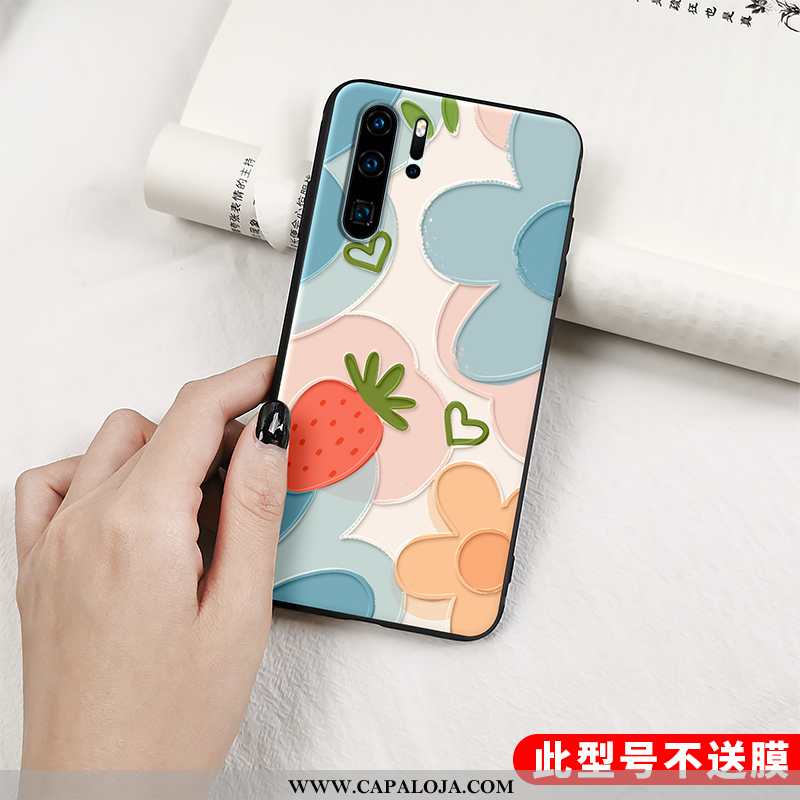 Capas Huawei P30 Pro Silicone Protetoras Antiqueda Criativas Laranja, Capa Huawei P30 Pro Fosco Prom