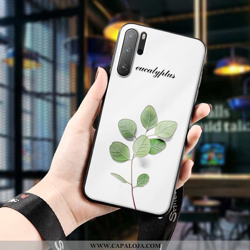 Capas Huawei P30 Pro Silicone Simples Florais Nova Verde, Capa Huawei P30 Pro Fosco Baratos