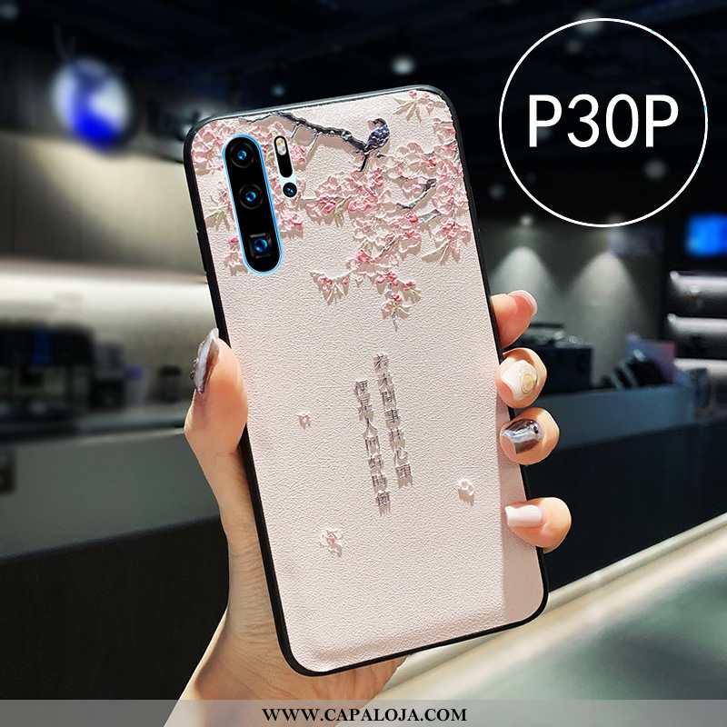 Capas Huawei P30 Pro Silicone Vermelha Feminino Telemóvel Branco, Capa Huawei P30 Pro Couro Promoção