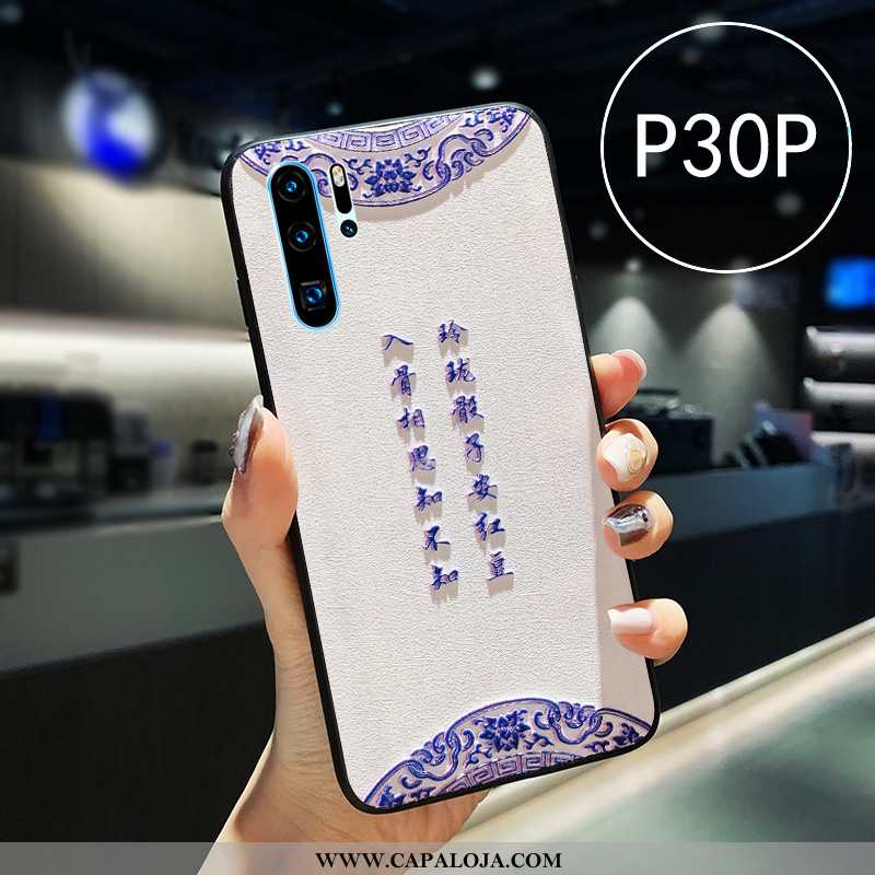 Capas Huawei P30 Pro Silicone Vermelha Feminino Telemóvel Branco, Capa Huawei P30 Pro Couro Promoção