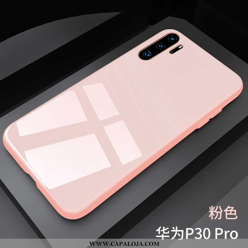 Capas Huawei P30 Pro Slim Completa Vidro Feminino Rosa, Capa Huawei P30 Pro Tendencia Baratos