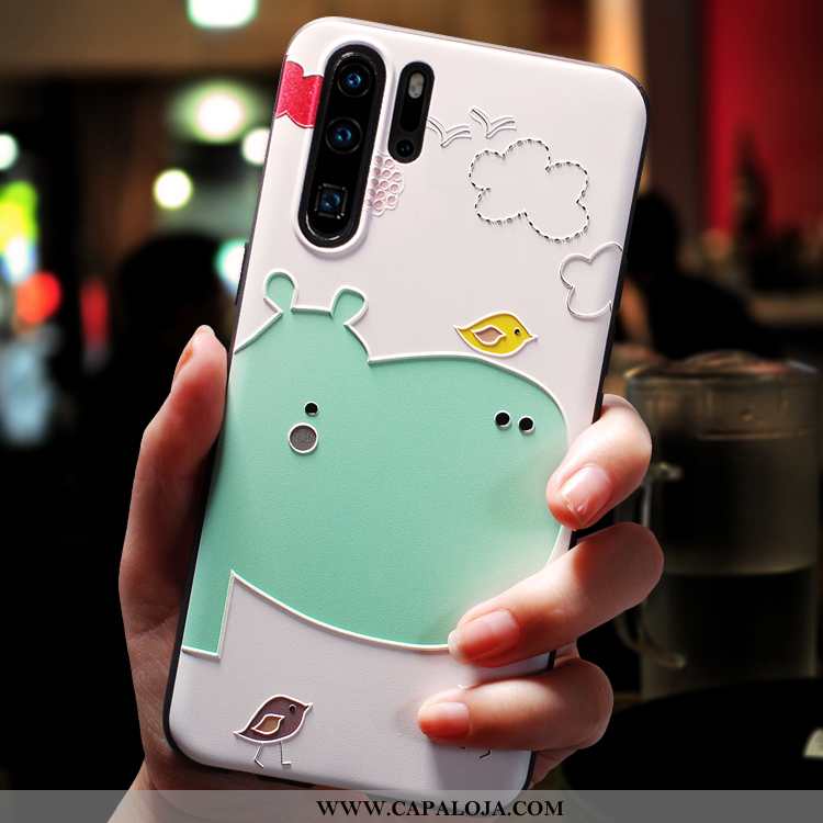 Capas Huawei P30 Pro Slim Malha Feminino Verde, Capa Huawei P30 Pro Tendencia Promoção