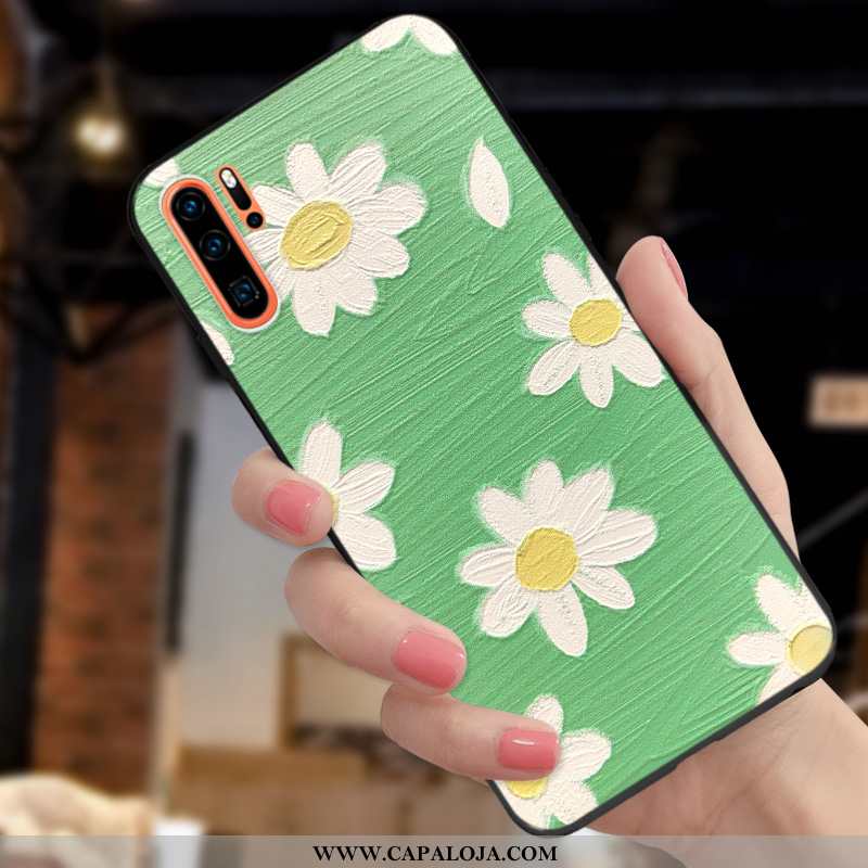 Capas Huawei P30 Pro Slim Verde Telinha Masculino, Capa Huawei P30 Pro Soft Promoção