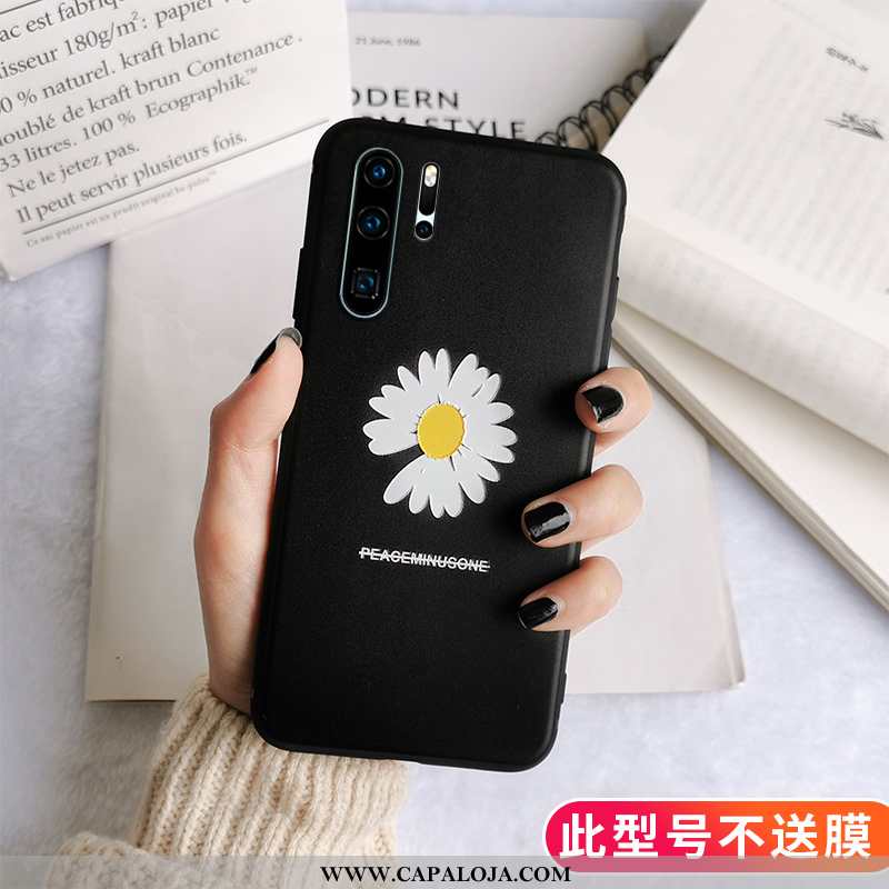 Capas Huawei P30 Pro Soft Completa Silicone Tendencia Preto, Capa Huawei P30 Pro Protetoras Venda