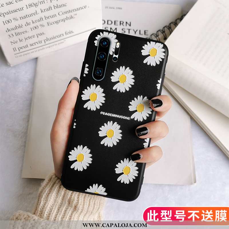 Capas Huawei P30 Pro Soft Completa Silicone Tendencia Preto, Capa Huawei P30 Pro Protetoras Venda