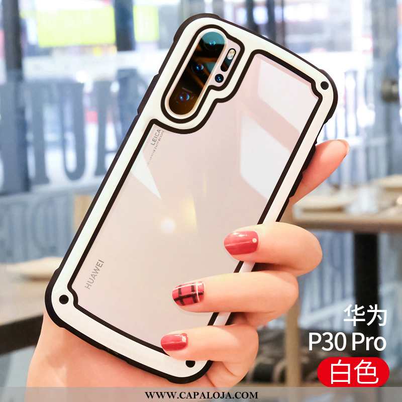 Capas Huawei P30 Pro Super Branco Soft, Capa Huawei P30 Pro Protetoras Baratas