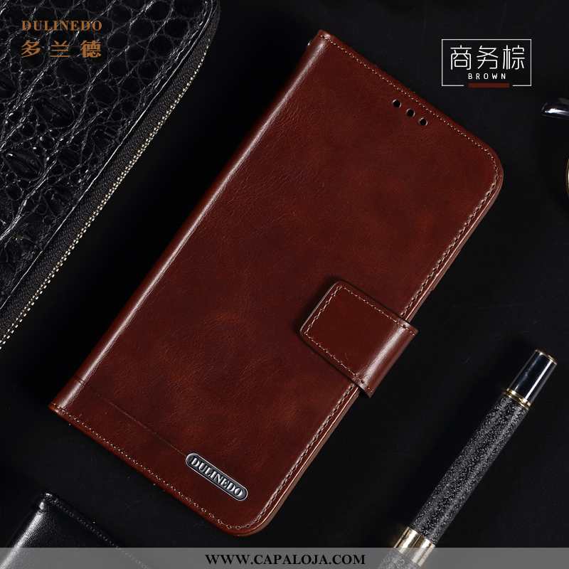 Capas Huawei P30 Protetoras Antiqueda Cases Castanho, Capa Huawei P30 Couro Legitimo Promoção