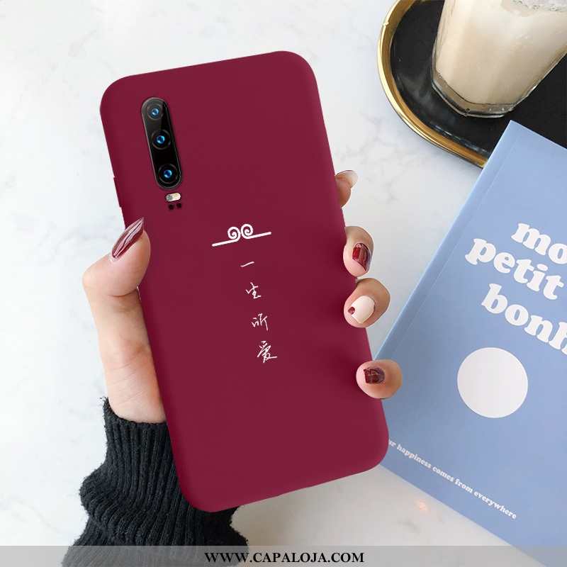 Capas Huawei P30 Protetoras Cases Completa Midi Vermelho, Capa Huawei P30 Silicone Venda