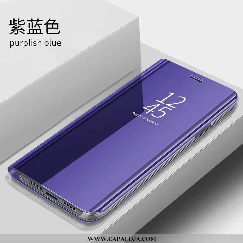 Capas Huawei P40 Couro Cover Frente E Verso Azul, Capa Huawei P40 Protetoras Baratos