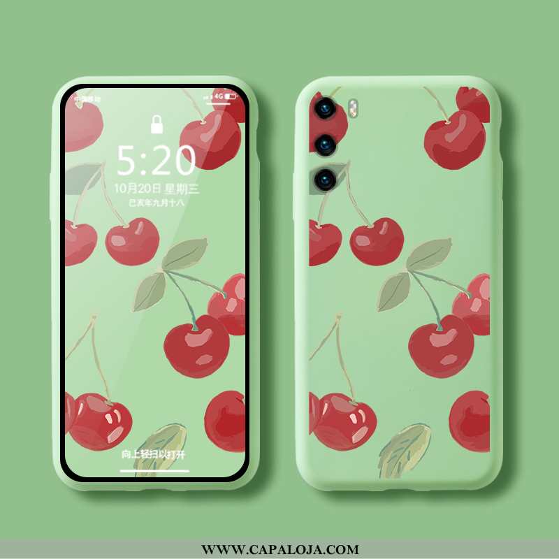 Capas Huawei P40 Criativas Feminino Moda Vermelho, Capa Huawei P40 Tendencia Promoção