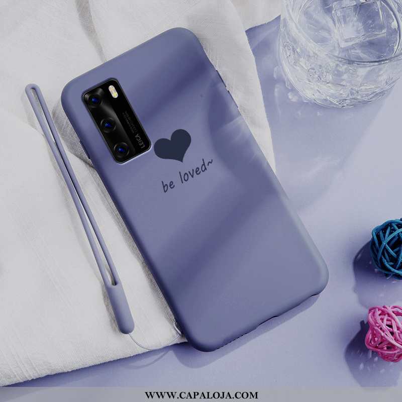 Capas Huawei P40 Criativas Malha Feminino Novas Rosa, Capa Huawei P40 Bonitos Online