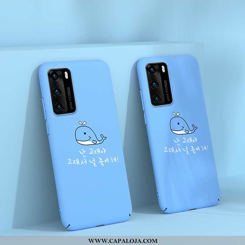 Capas Huawei P40 Fosco Desenho Animado Vermelha Malha Amarelo, Capa Huawei P40 Personalizado Barato