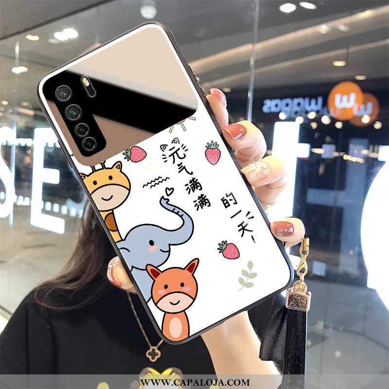 Capas Huawei P40 Lite 5g Desenho Animado Vidro Personalizado Criativas Branco, Capa Huawei P40 Lite 