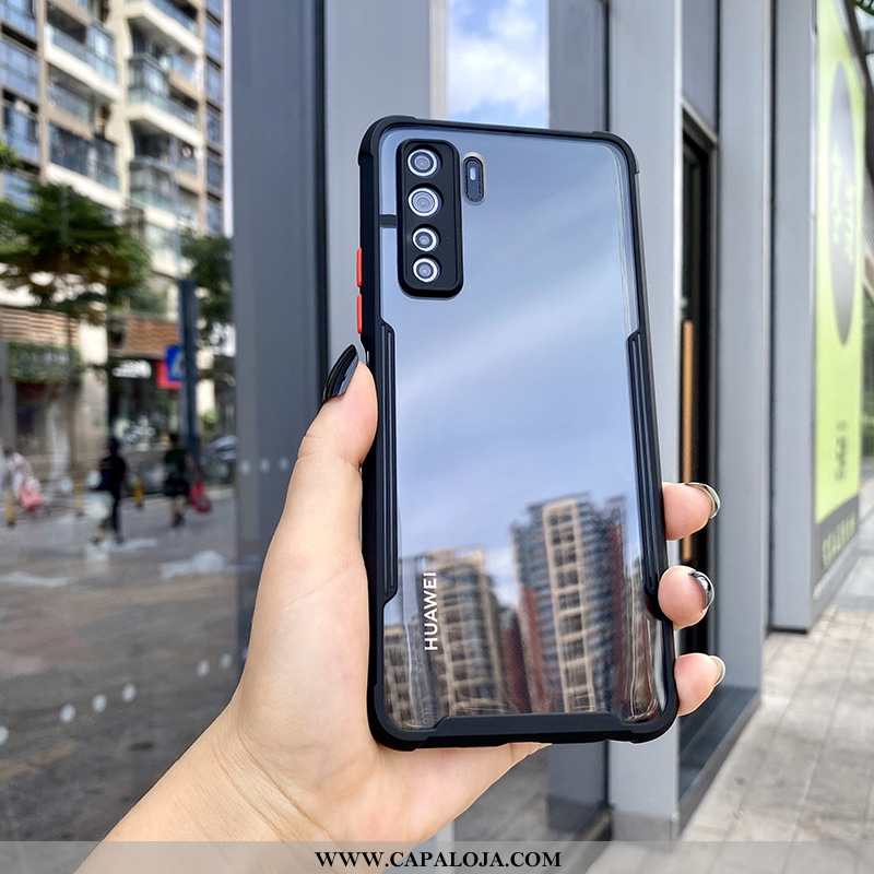 Capas Huawei P40 Lite 5g Estilosas Antiqueda Silicone Tendencia Verde, Capa Huawei P40 Lite 5g Clara