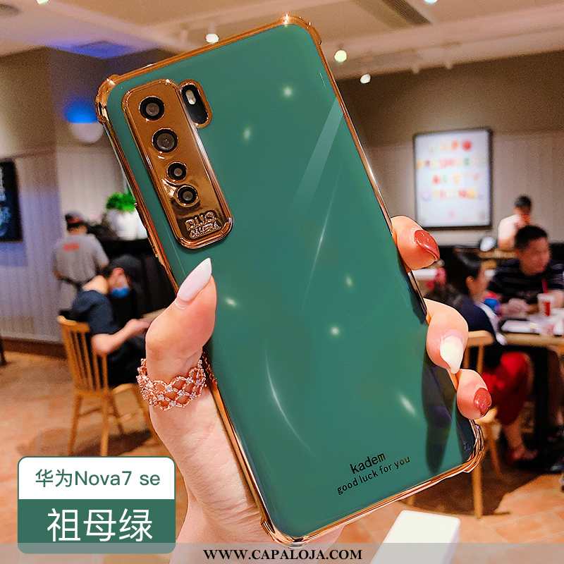 Capas Huawei P40 Lite 5g Protetoras Vermelha Tendencia Cases Verde, Capa Huawei P40 Lite 5g Silicone