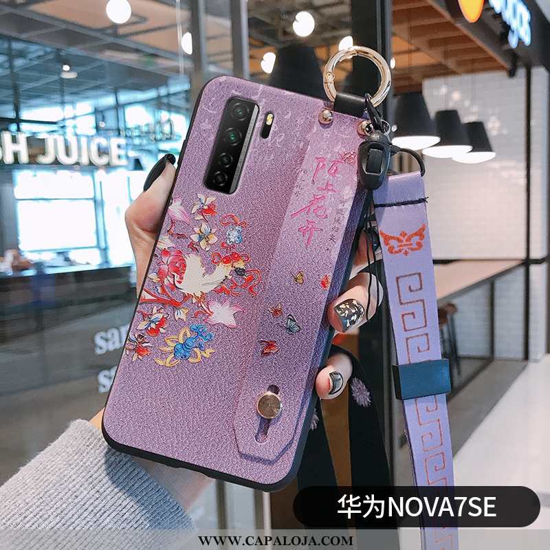 Capas Huawei P40 Lite 5g Retro Feminino Telemóvel Roxo, Capa Huawei P40 Lite 5g Soft Online