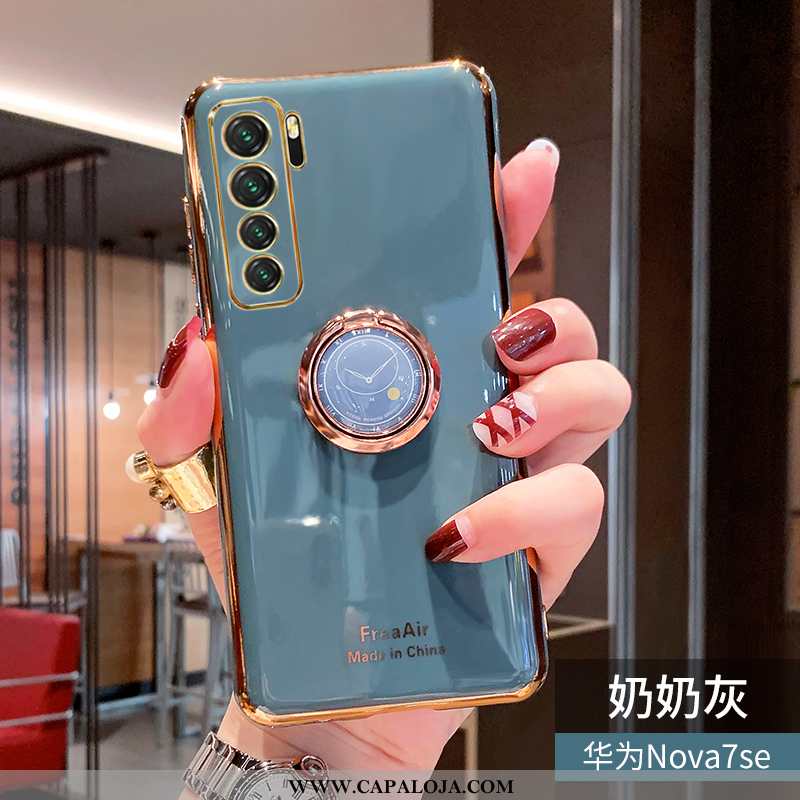 Capas Huawei P40 Lite 5g Silicone Azul Antiqueda Feminino, Capa Huawei P40 Lite 5g Criativas Online