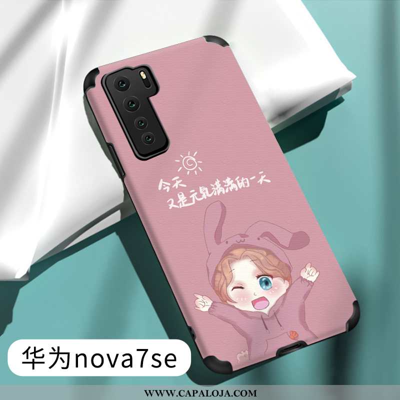 Capas Huawei P40 Lite 5g Soft Vermelha Criativas Cinza, Capa Huawei P40 Lite 5g Silicone Promoção