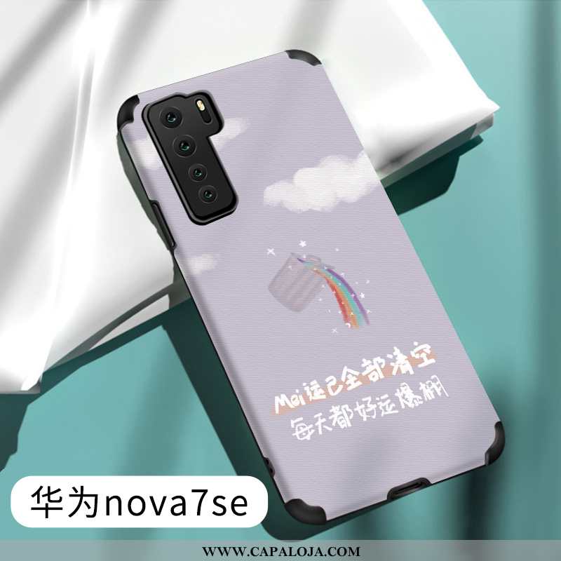 Capas Huawei P40 Lite 5g Soft Vermelha Criativas Cinza, Capa Huawei P40 Lite 5g Silicone Promoção