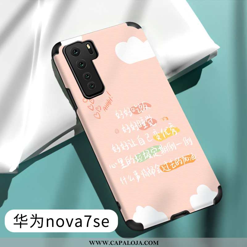 Capas Huawei P40 Lite 5g Soft Vermelha Criativas Cinza, Capa Huawei P40 Lite 5g Silicone Promoção