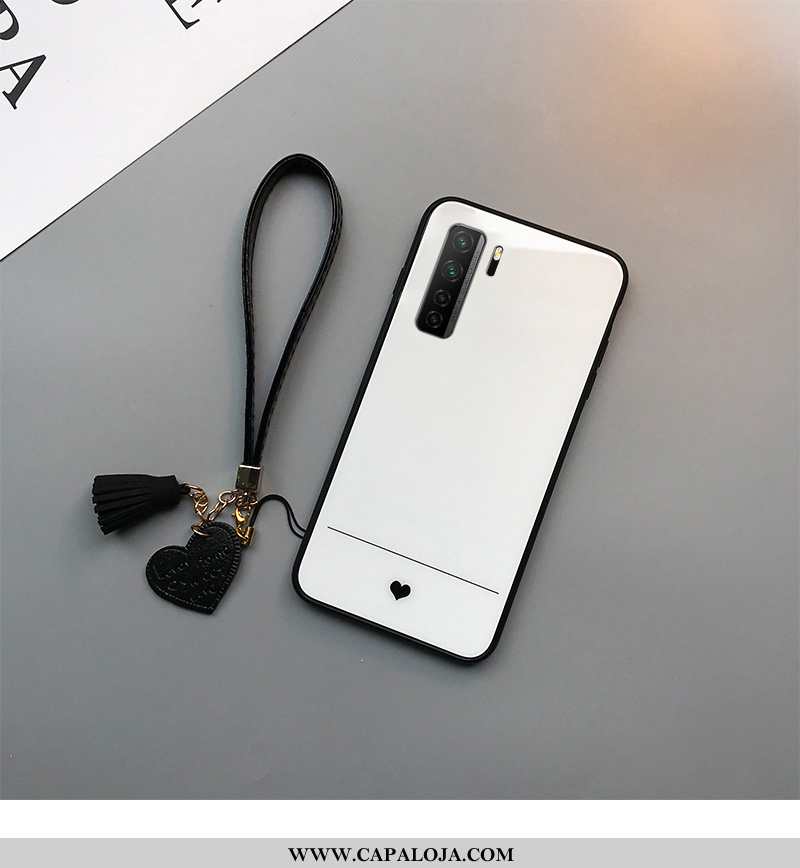 Capas Huawei P40 Lite 5g Vidro Telemóvel Simples Branco, Capa Huawei P40 Lite 5g Protetoras Venda