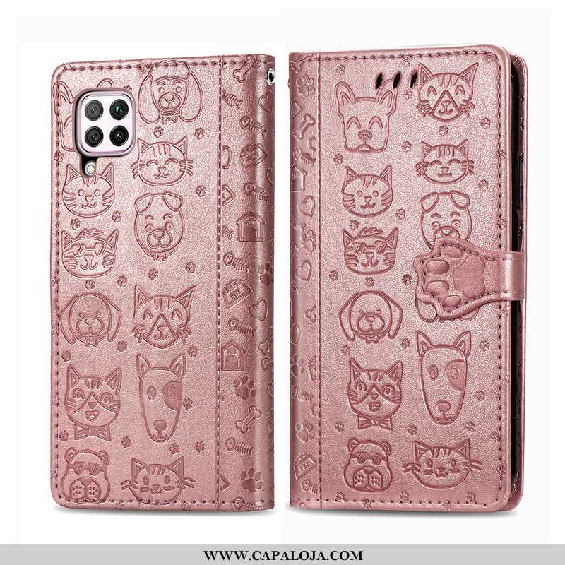 Capas Huawei P40 Lite Cordao Florido Feminino Lisas Roxo, Capa Huawei P40 Lite Desenho Animado Compr