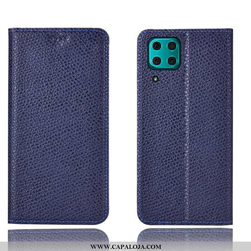 Capas Huawei P40 Lite Couro Genuíno Vermelha Cases Vermelho, Capa Huawei P40 Lite Protetoras Venda