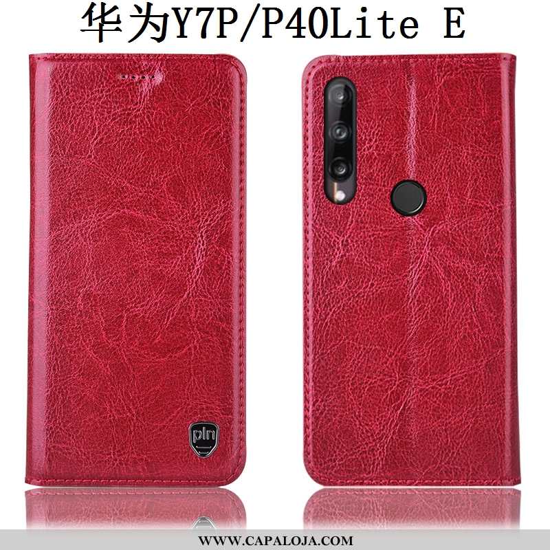 Capas Huawei P40 Lite E Couro Genuíno Completa Antiqueda Cinza, Capa Huawei P40 Lite E Protetoras Ba