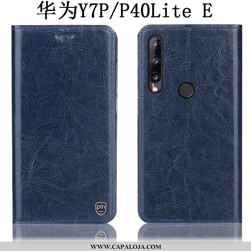 Capas Huawei P40 Lite E Couro Genuíno Completa Antiqueda Cinza, Capa Huawei P40 Lite E Protetoras Ba