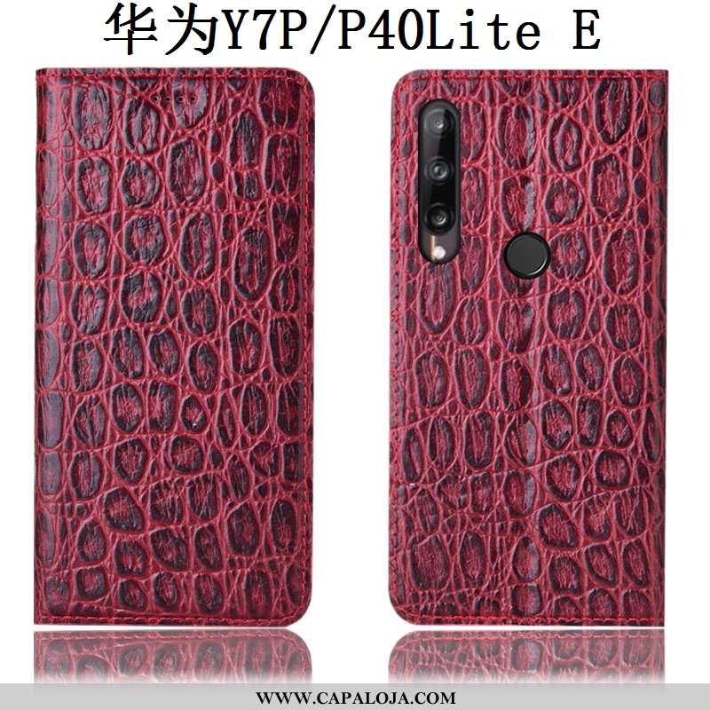 Capas Huawei P40 Lite E Couro Legitimo Cases Cor De Vinho Antiqueda Bordô, Capa Huawei P40 Lite E Pr