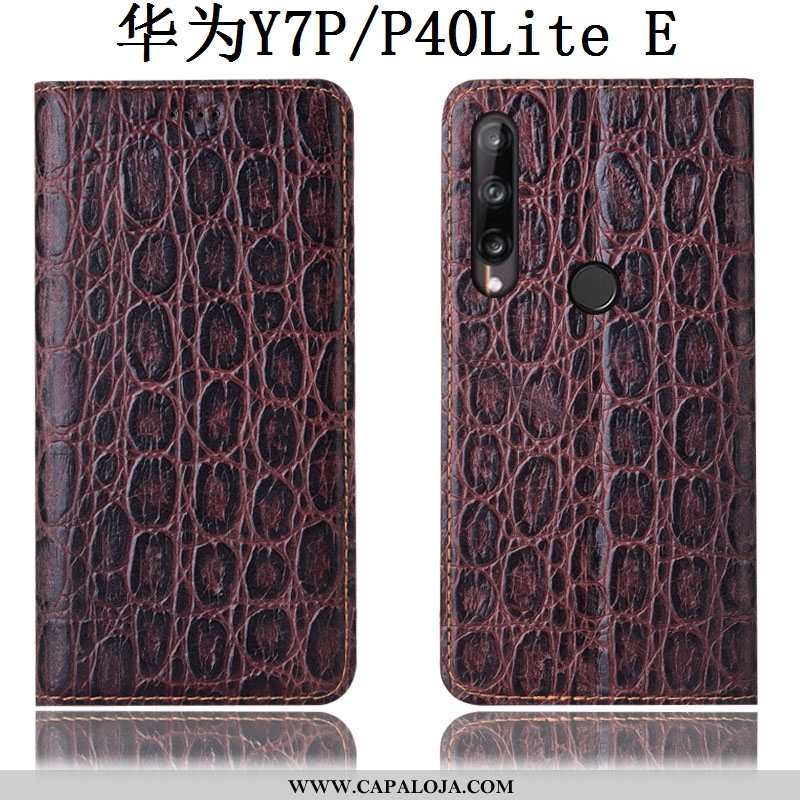 Capas Huawei P40 Lite E Couro Legitimo Cases Cor De Vinho Antiqueda Bordô, Capa Huawei P40 Lite E Pr