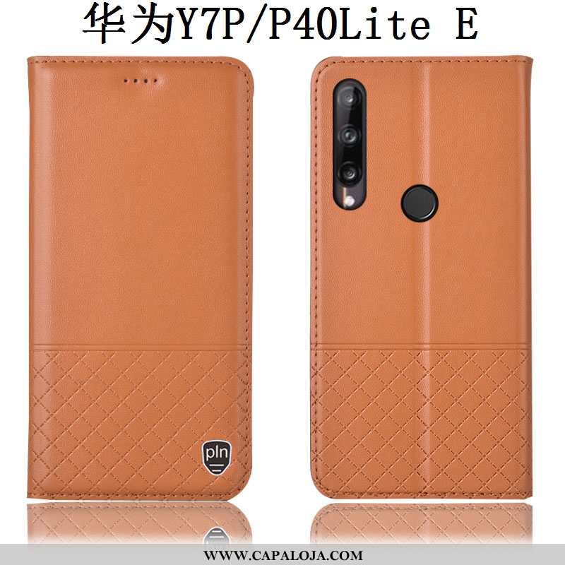 Capas Huawei P40 Lite E Couro Legitimo Cover Completa Vermelho, Capa Huawei P40 Lite E Protetoras Ba