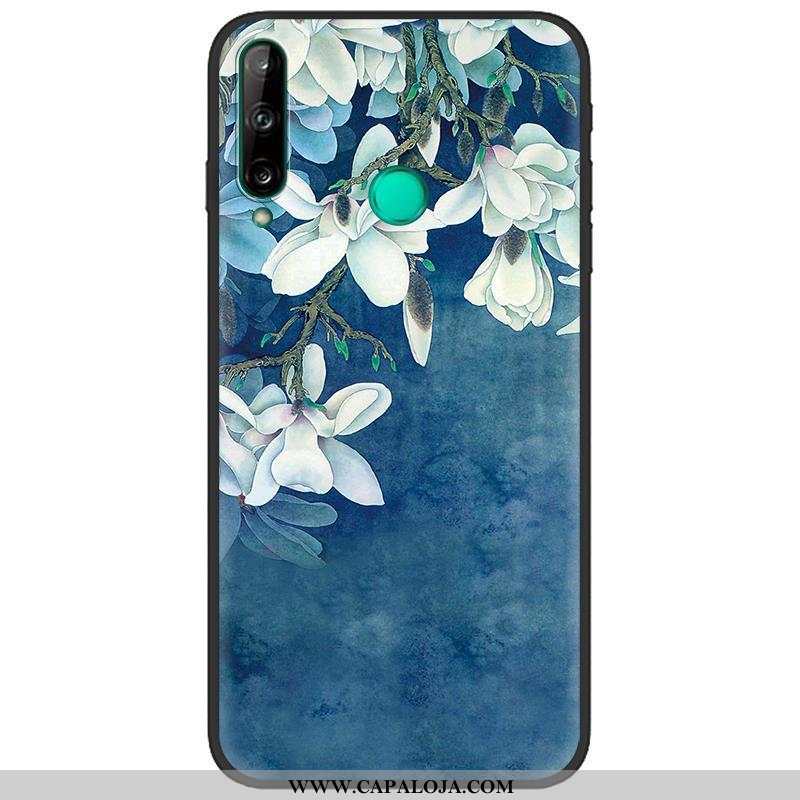 Capas Huawei P40 Lite E Criativas Telemóvel Fosco Azul Escuro, Capa Huawei P40 Lite E Desenho Animad