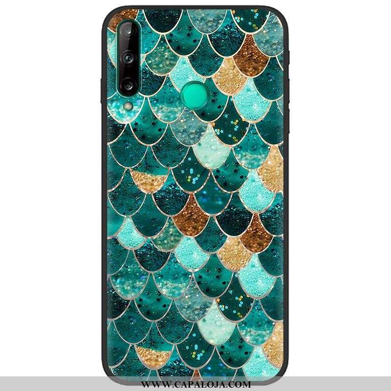 Capas Huawei P40 Lite E Criativas Telemóvel Fosco Azul Escuro, Capa Huawei P40 Lite E Desenho Animad