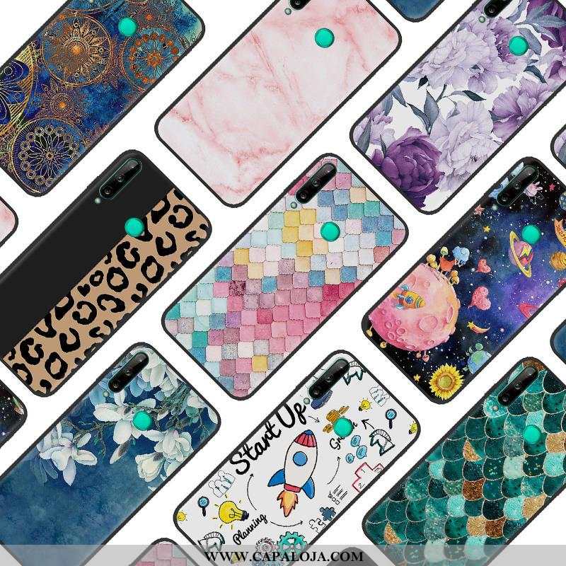 Capas Huawei P40 Lite E Criativas Telemóvel Fosco Azul Escuro, Capa Huawei P40 Lite E Desenho Animad