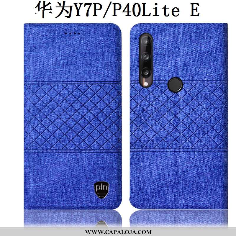 Capas Huawei P40 Lite E Linho Grade Antiqueda Midi Cinza, Capa Huawei P40 Lite E Couro Baratos