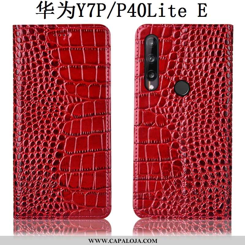 Capas Huawei P40 Lite E Protetoras Crocs Cover Castanho, Capa Huawei P40 Lite E Couro Legitimo Venda