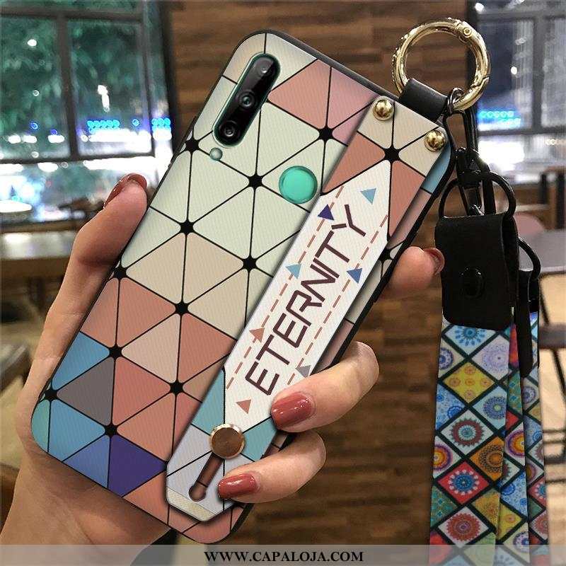 Capas Huawei P40 Lite E Soft Amarela Cordao Tendencia Amarelo, Capa Huawei P40 Lite E Protetoras Bar