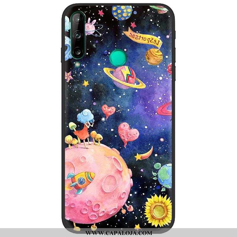 Capas Huawei P40 Lite E Soft Pu Telemóvel Desenho Animado Branco, Capa Huawei P40 Lite E Fosco Barat