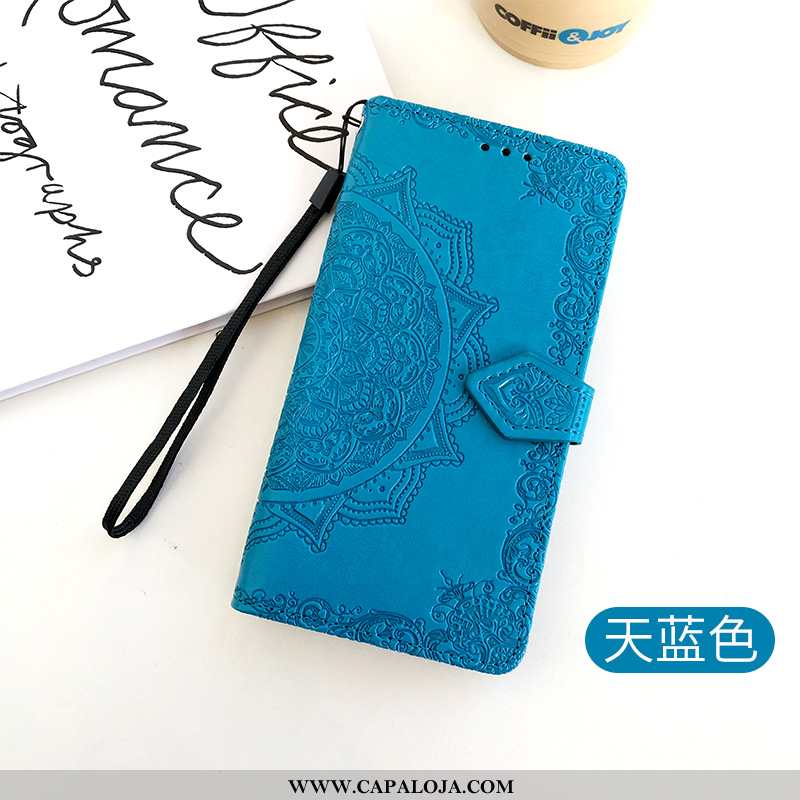 Capas Huawei P40 Lite Protetoras Azul Escuro Cases Pintado, Capa Huawei P40 Lite Couro Baratos