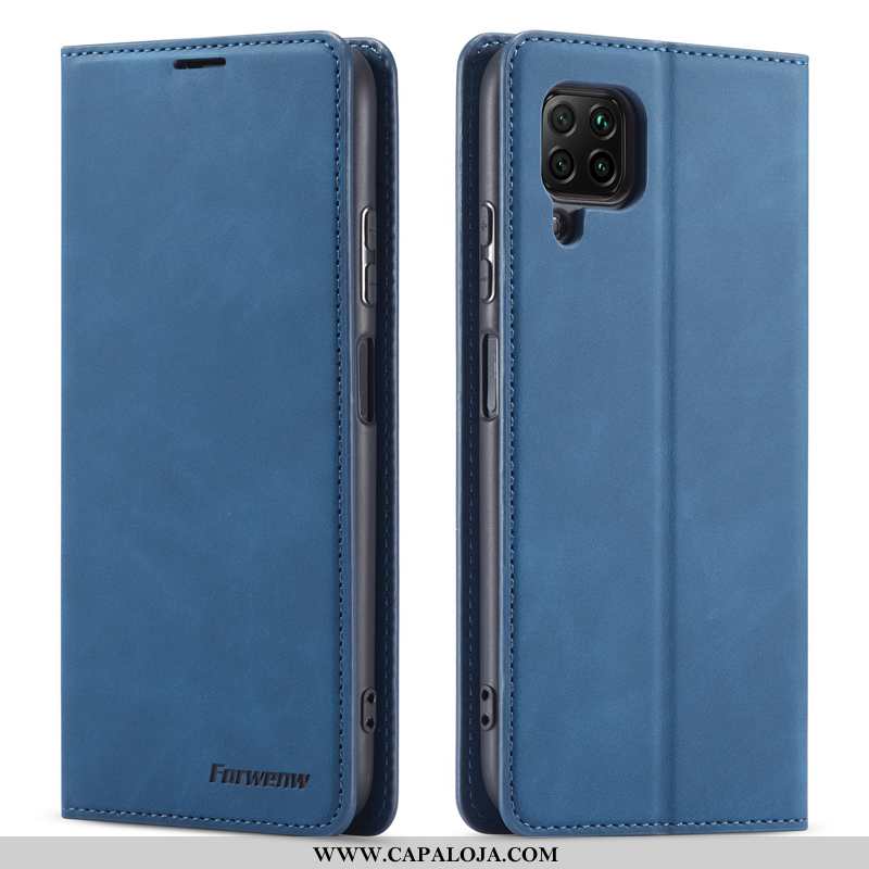 Capas Huawei P40 Lite Protetoras Negócio Cover Bordô, Capa Huawei P40 Lite Couro Genuíno Barato